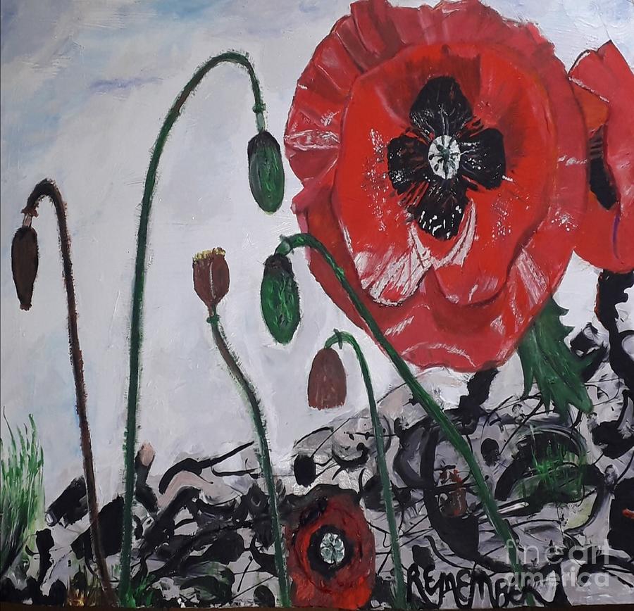 The Good Poppy Painting by Denise Morgan