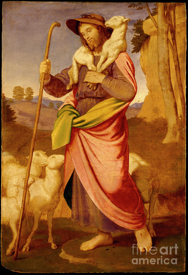 The Good Shepherd Drawing by Heritage Images