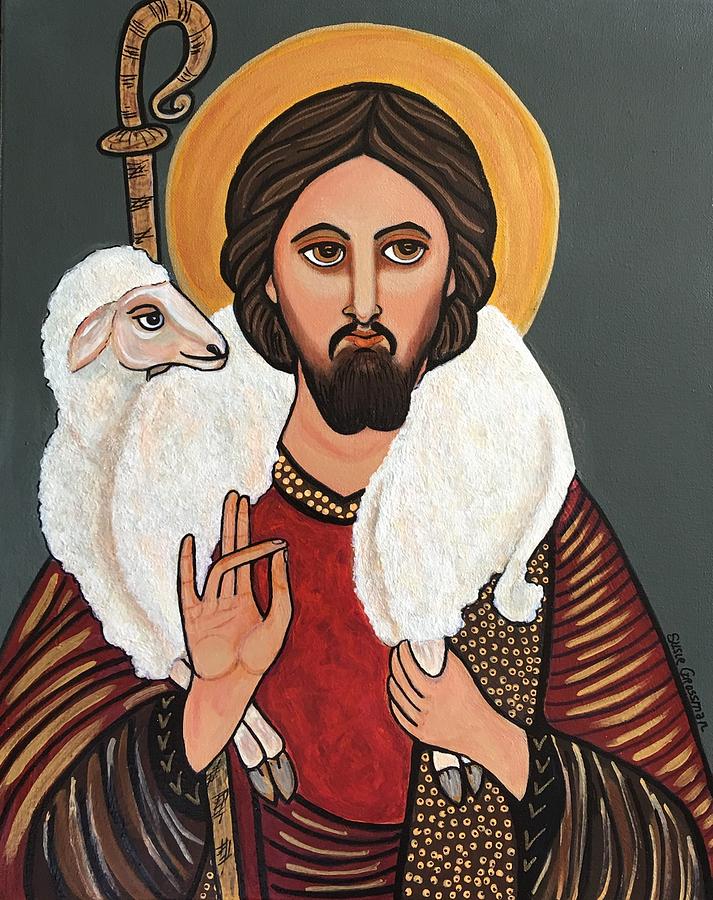 The Good Shepherd  Painting by Susie Grossman