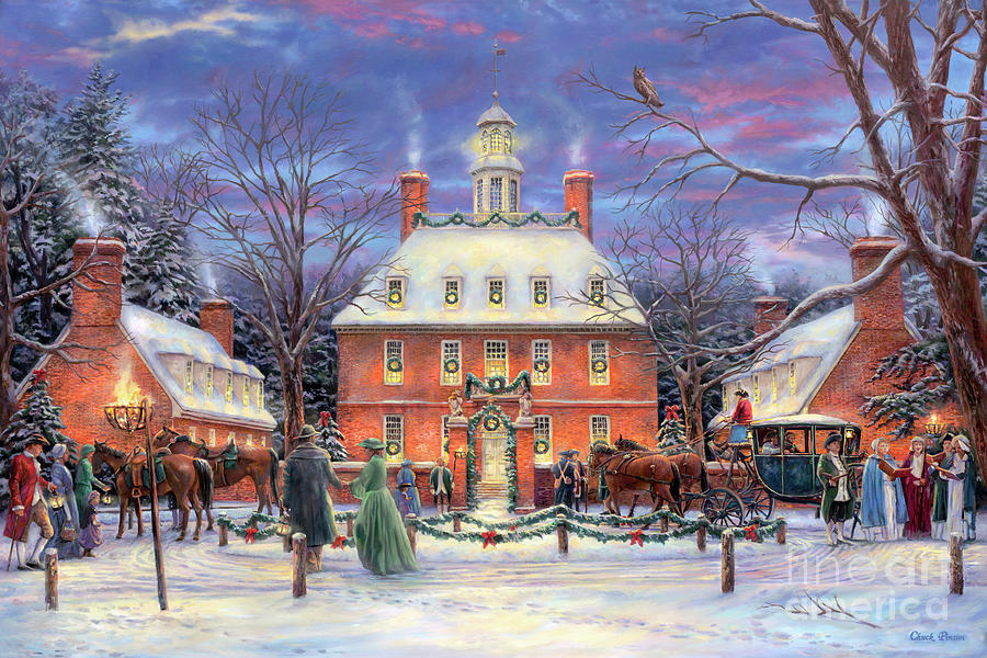 Williamsburg Painting - The Governors Party by Chuck Pinson