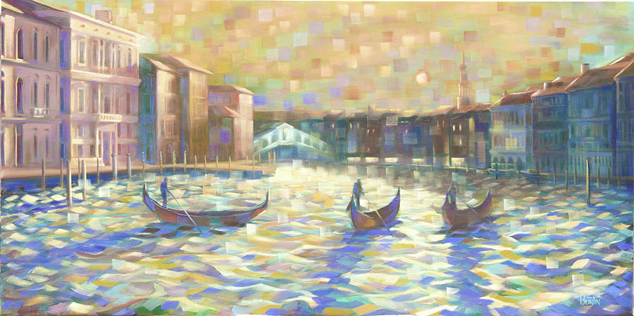 Impressionism Painting - The Grand Canal by Rob Buntin Impressionism Painting - The Grand Canal by Rob Buntin