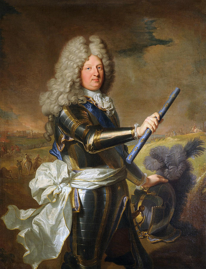 Hyacinthe Rigaud Painting - The Grand Dauphin - Louis de France Portrait by War Is Hell Store