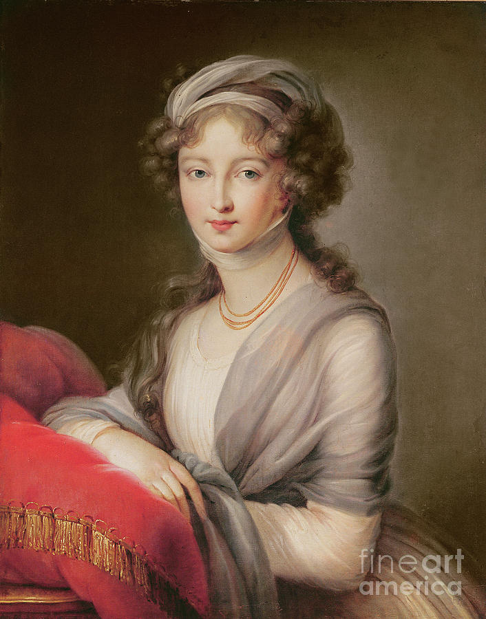 The Grand Duchess Elizabeth Alexeievna Painting by Elisabeth Louise Vigee Lebrun