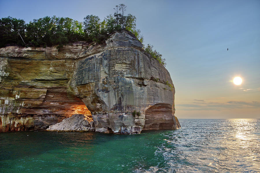 The Grand Portal - Pictured Rocks National Lakeshore MI Upper Peninsula Photograph by Peter Herman