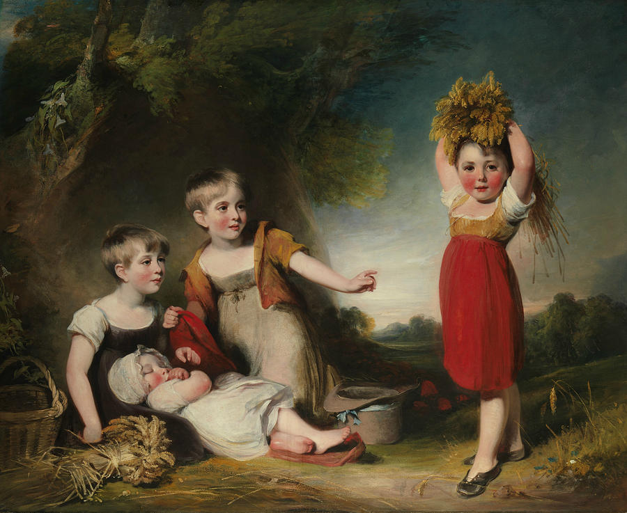 The Grandchildren of Sir William Heathcote, 3rd Baronet Painting by William Owen