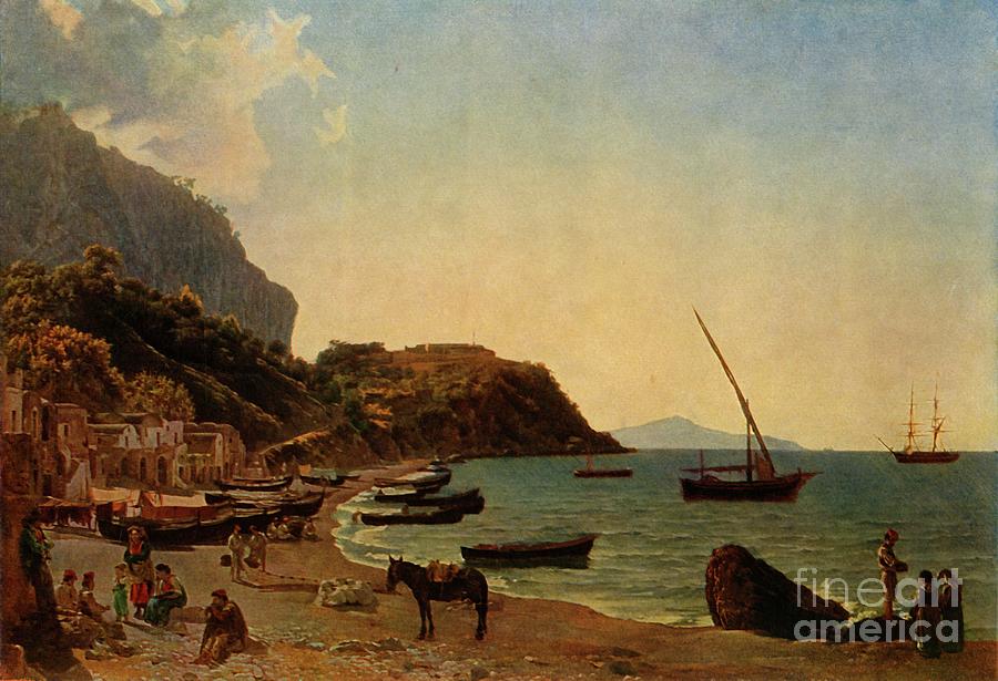The Great Bay Of Sorrento Drawing by Print Collector