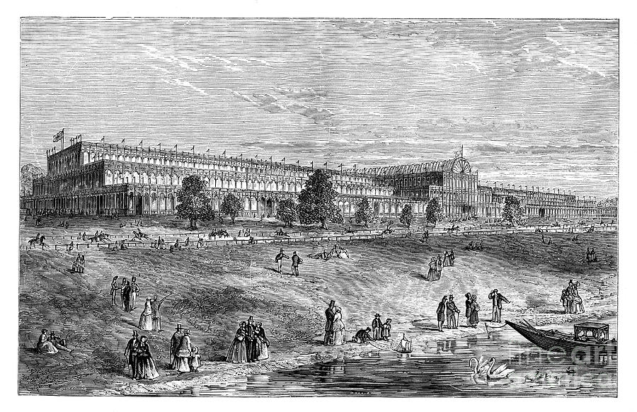 The Great Exhibition, Hyde Park Drawing by Print Collector