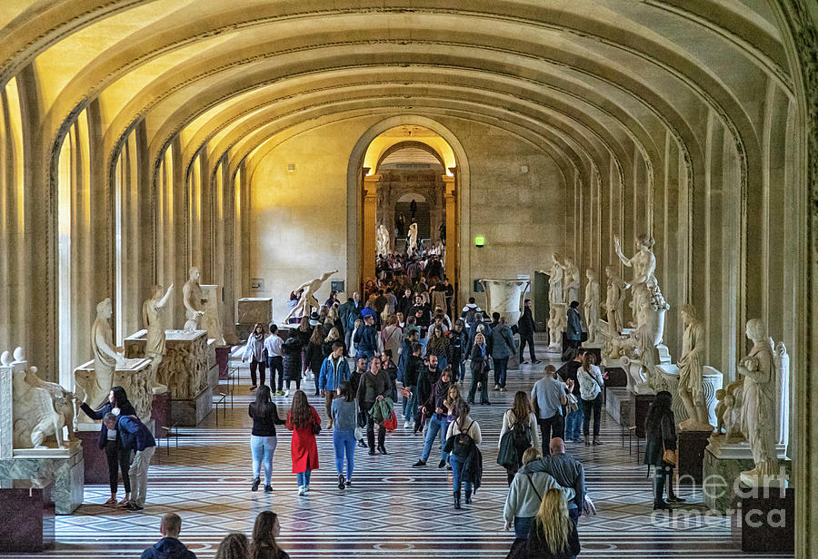 The Great Hall The Louvre Museum Paris France Musee du Louvre Photograph by Wayne Moran
