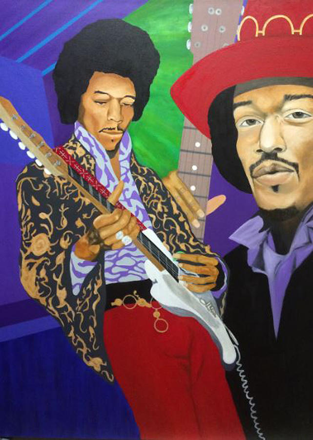 The Great Jimi Hendrix Painting by Angelo Thomas