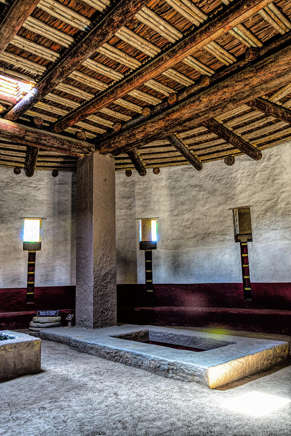 The Great Kiva  Interior Aztec Ruins New Mexico Photograph by Debra Martz