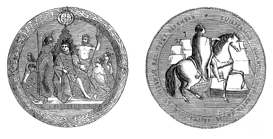 The Great Seal Of King William Iv Drawing by Print Collector