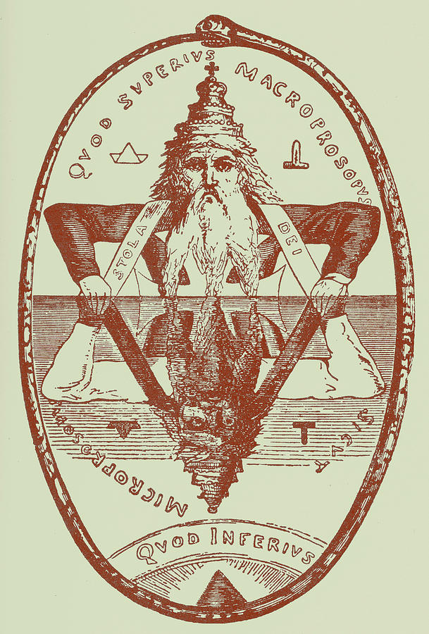 The Great Symbol Of Solomon Drawing by Eliphas Levi