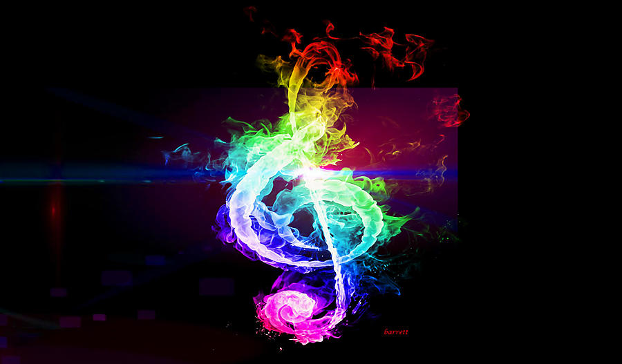 The Great Treble Clef Digital Art by Don Barrett - Fine Art America