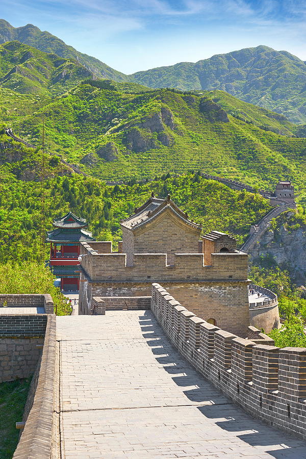 Architecture Photograph - The Great Wall Of China, Unesco World by Jan Wlodarczyk