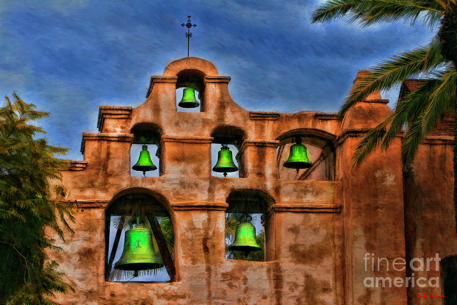The Green Bells Of Mission San Gabriel San Gabriel Ca  Photograph by Blake Richards