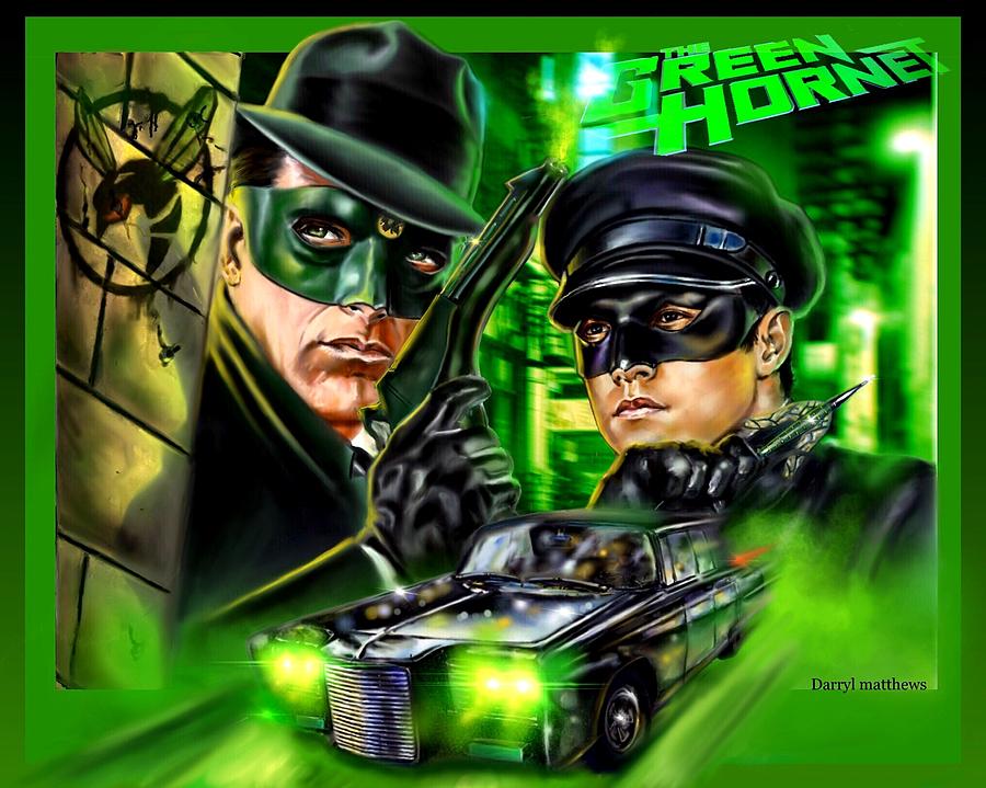 The Green Hornet And Kato Painting by Darryl Matthews