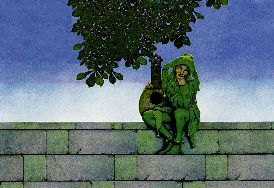 The Green Jester Painting by Maxfield Parrish