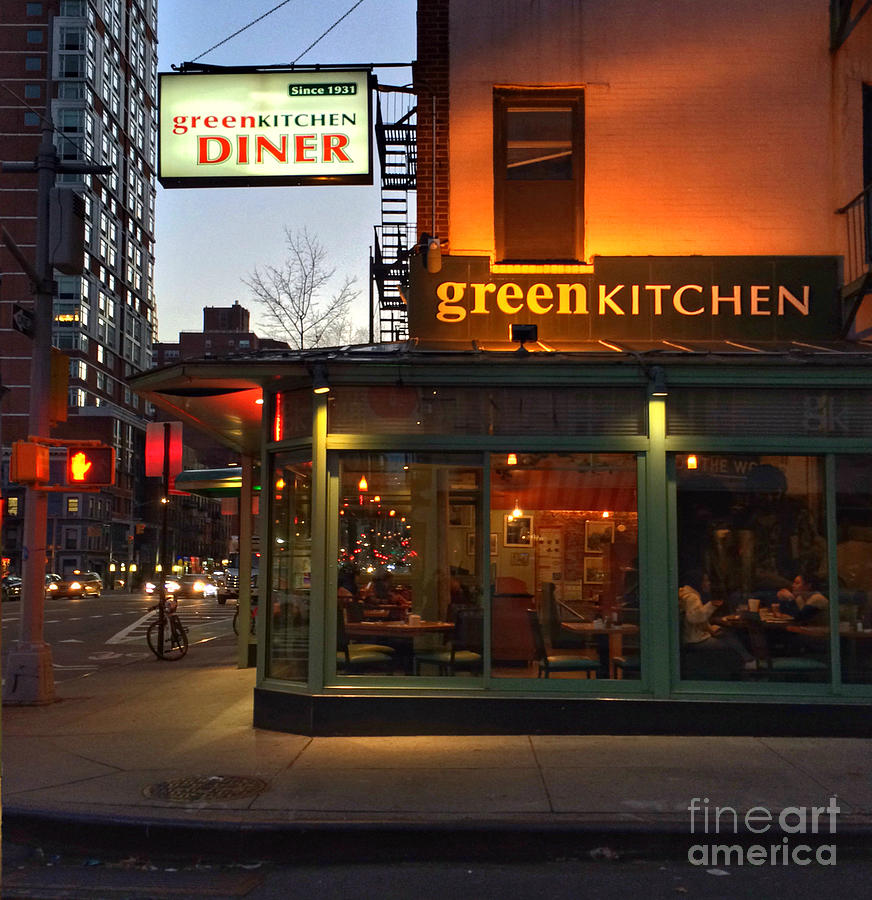 The Green Kitchen Diner Upper East Side Photograph By Miriam Danar   The Green Kitchen Diner Upper East Side Miriam Danar 