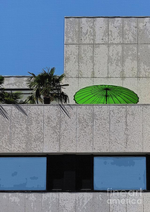 The Green Umbrella Photograph by Diana Rajala