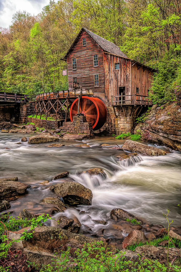 the Grist Mill Photograph by Wade Aiken