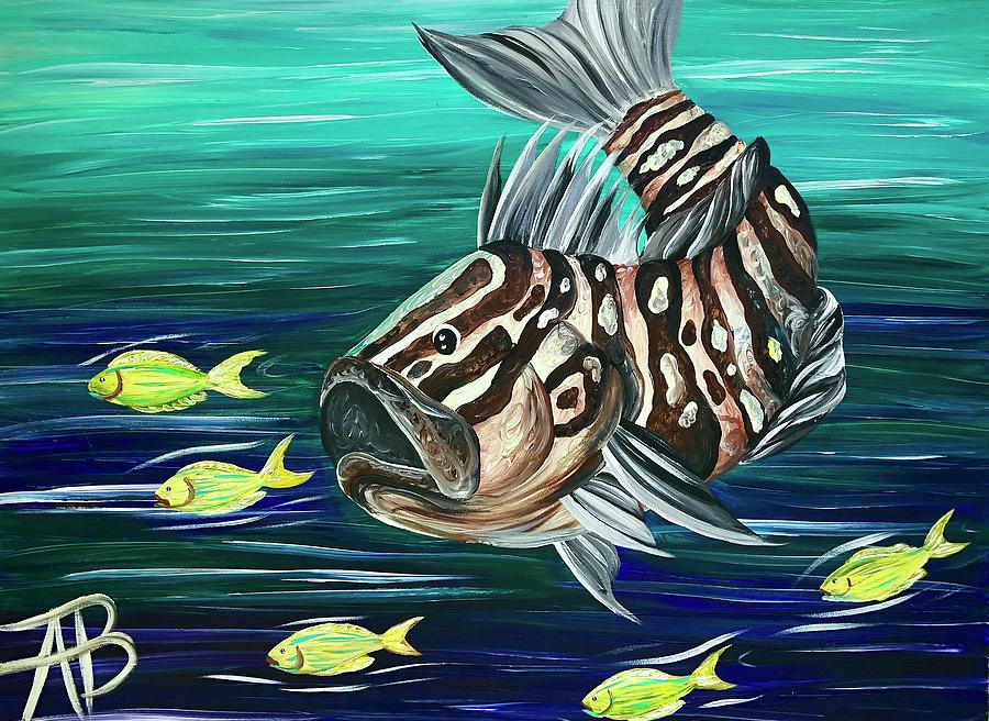 The Grouper Painting by Annabella Brewster - Fine Art America