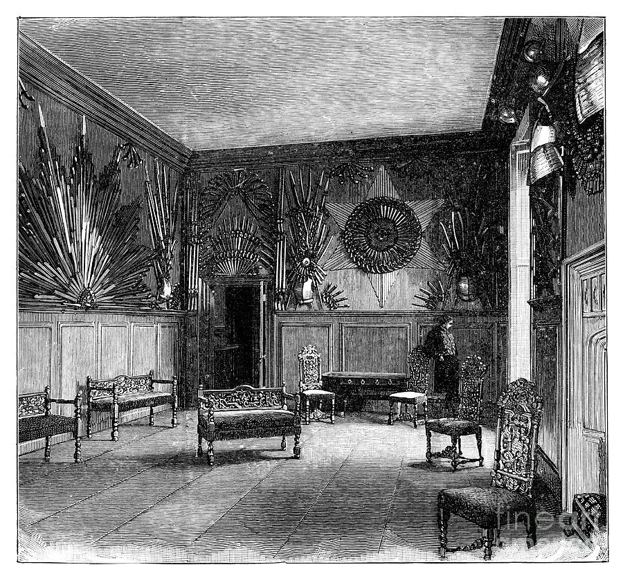 The Guard Room, St Jamess Palace Drawing by Print Collector