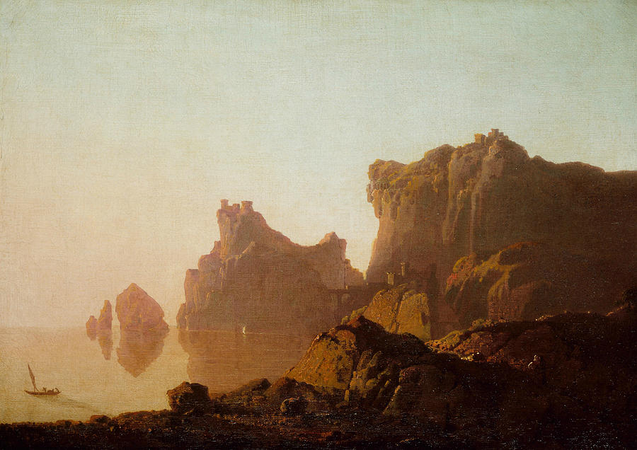 The Gulf of Salerno Painting by Joseph Wright