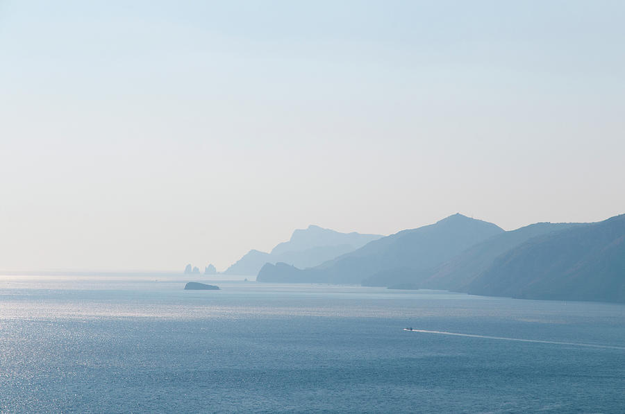 Nature Photograph - The Gulf Of Salerno Viewed From The by Stuart Mccall