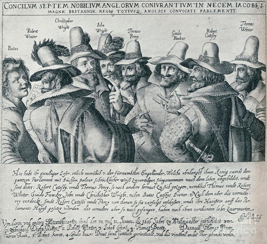 The Gunpowder Plot Conspirators Drawing by Print Collector