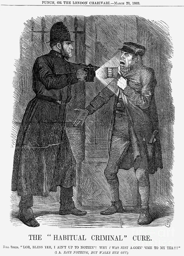 The Habitual Criminal Cure, 1869 Drawing by Print Collector