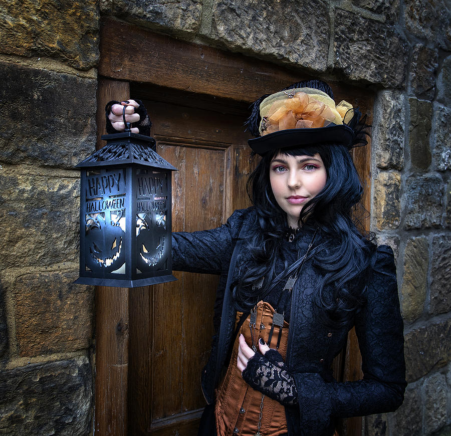 Portrait Photograph - The Halloween Girl by Daniel Springgay