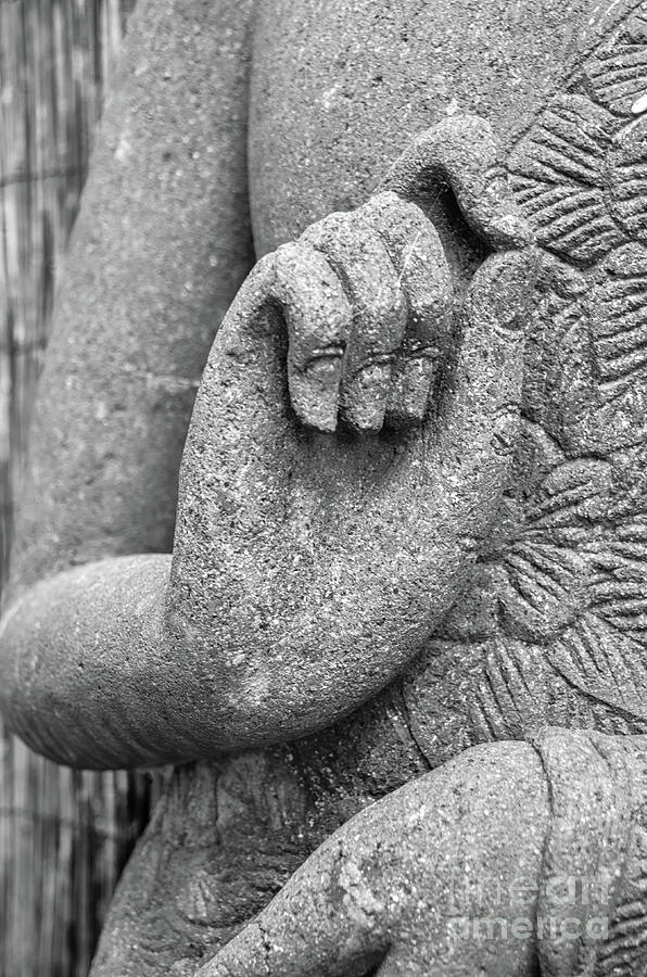 the hand of Buddha Photograph by Michelle Meenawong