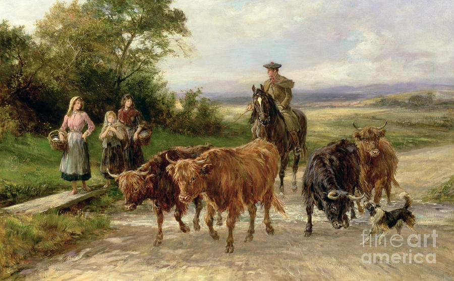The Handsome Drover Painting by Heywood Hardy