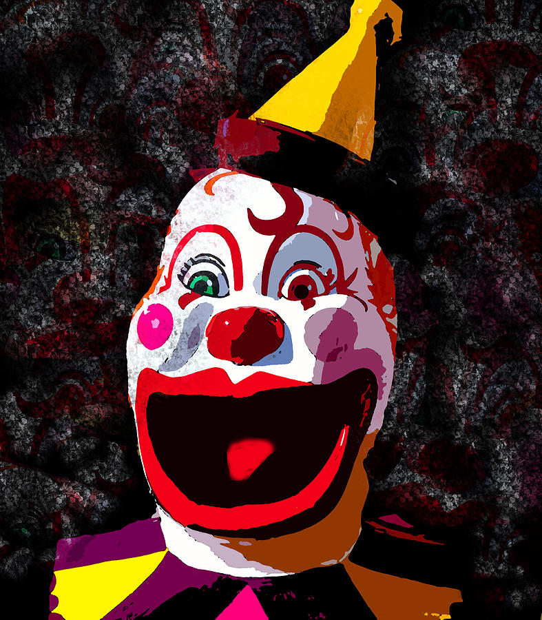 Hat Painting - The happy clown by David Lee Thompson
