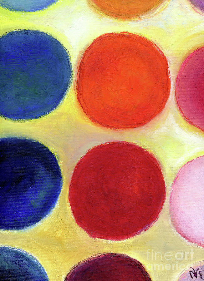 The Happy Dots 5 Painting by Nancy Moniz Charalambous