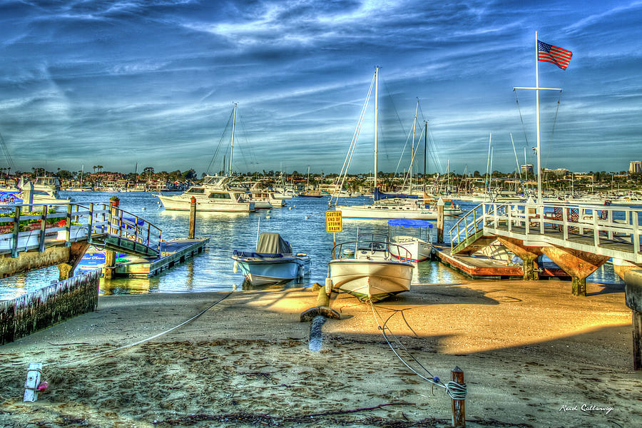The Harbors Rest Newport Bay Harbor Southern California Ar Photograph by Reid Callaway