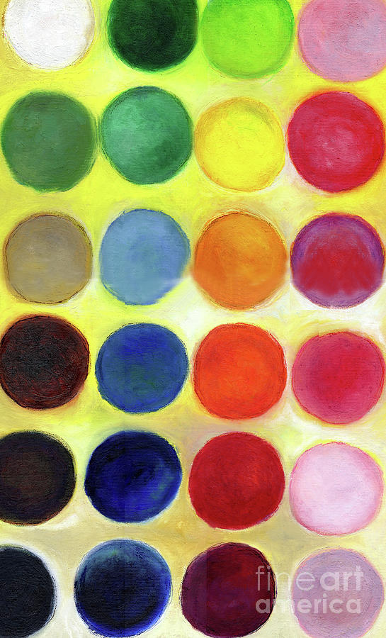 The Harmonious Happy Dots, 2014 Painting by Nancy Moniz Charalambous