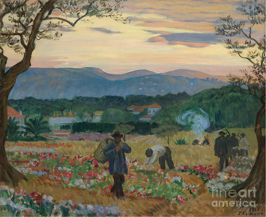 The Harvest Flowers, 1913 Drawing by Heritage Images