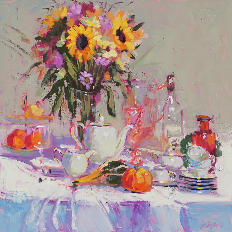 The Harvest Table Painting by Jennifer Stottle Taylor - Fine Art America