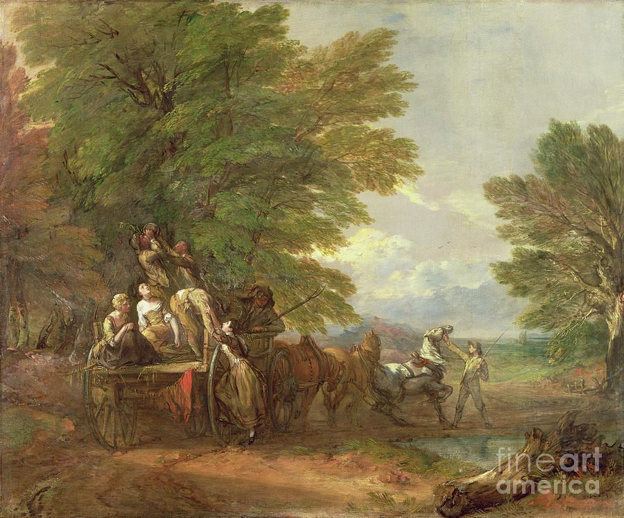 The Harvest Wagon, C.1767 Painting by Thomas Gainsborough