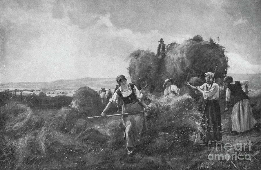 The Harvesters Drawing by Print Collector