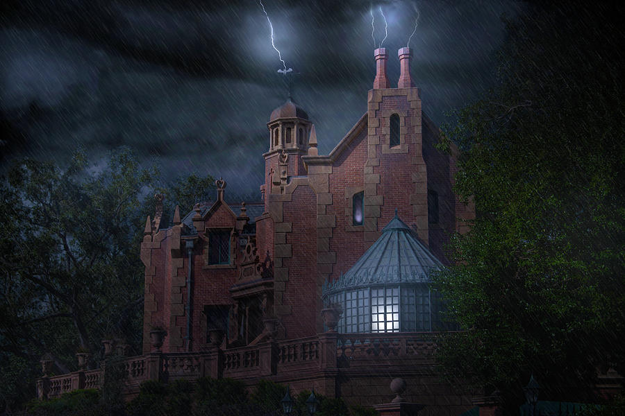 The Haunted Mansion at Disney Photograph by Mark Andrew Thomas