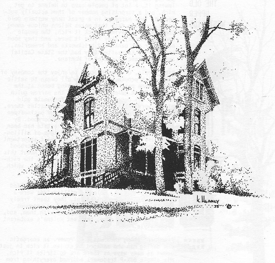 Hauser Drawing - The Hauser Mansion, Helena, Montana by Kevin Heaney Hauser Drawing - The Hauser Mansion, Helena, Montana by Kevin Heaney