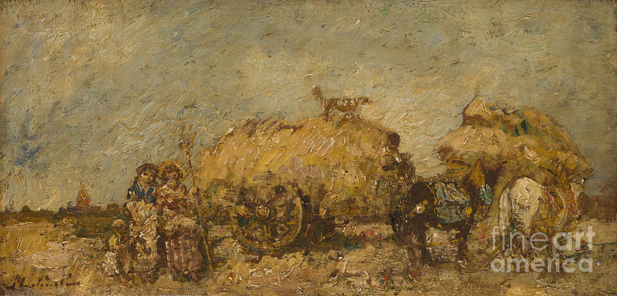 The Hayfield, C. 1870. Artist Drawing by Heritage Images