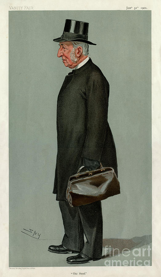 The Head, 1901. Artist Spy Drawing by Print Collector