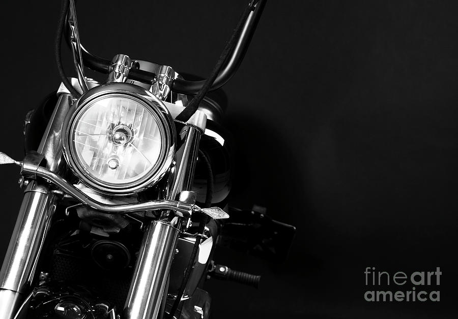 The Headlights Of A Motorcycle Photograph by Tuncaycetin
