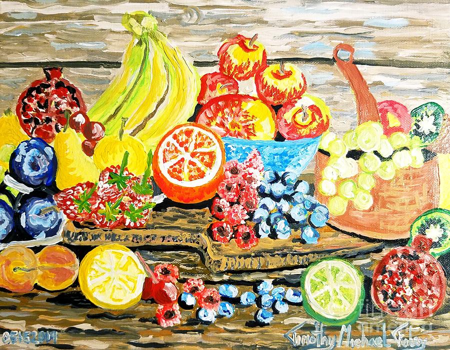 The Healthiest Fruits Painting by Timothy Foley - Fine Art America