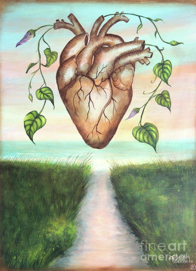 The Heart of Nature Painting by Gabriela Valencia | Fine Art America