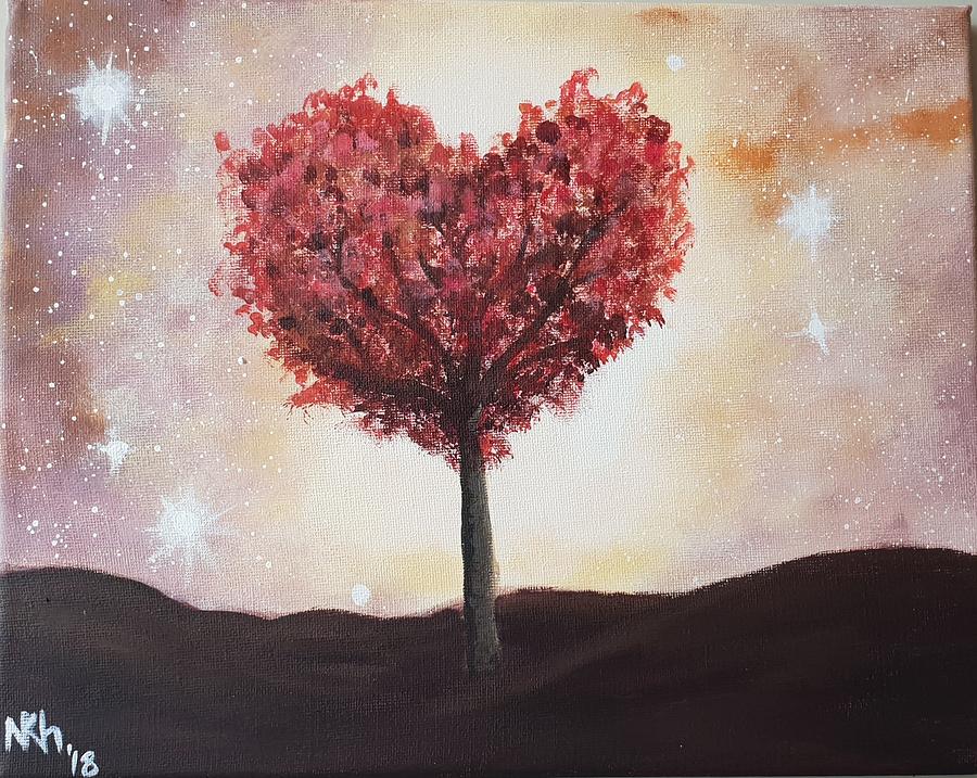 The Heart Tree Painting by Nuzhat Khan - Fine Art America