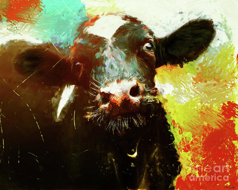 The Hearty Heifer Painting by Tina LeCour